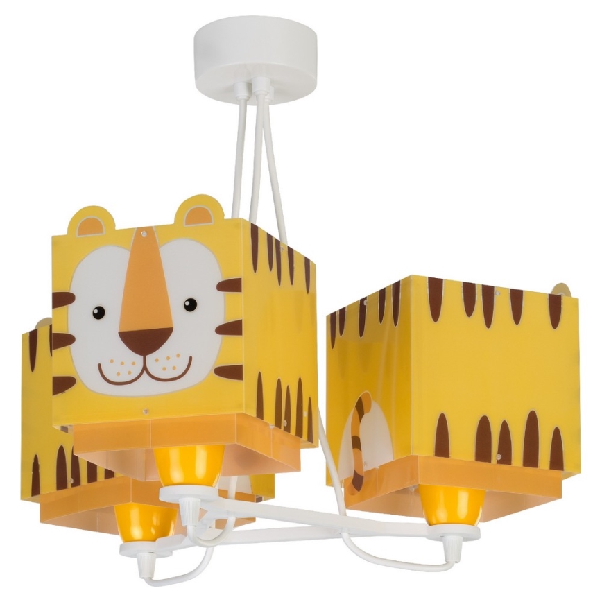 Dalber 64567 - Kinderleuchte LITTLE TIGER 3xE27/60W/230V