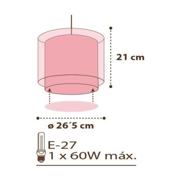 Dalber D-60292 - Kinderzimmerleuchte BIRDS 1xE27/60W/230V