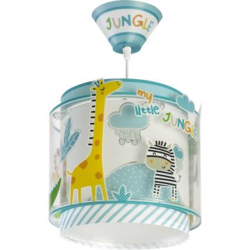 Dalber D-76112 - Kinder Kronleuchter JUNGLE 1xE27/60W/230V