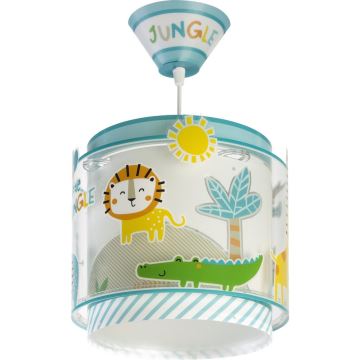 Dalber D-76112 - Kinder Kronleuchter JUNGLE 1xE27/60W/230V