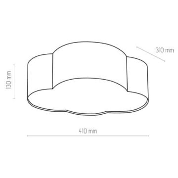 Deckenleuchte für Kinder CLOUD MINI 2xE27/15W/230V