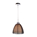 Deko-Light 342026 - Hängeleuchte an Schnur FILO 1xE27/60W/230V d 19 cm schwarz