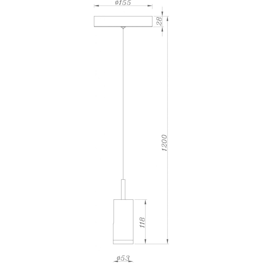 Deko-Light 348037 - Dimmbare LED-Hängeleuchte an Schnur DABIH LED/7,2W/230V 3000K weiß