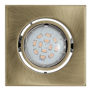 die LED - Einbauleuchte IGOA 1xGU10/5W/230V die Bronze