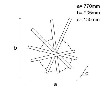 Dimmbare LED-Aufbauleuchte LED/120W/230V 3000-6500K + Fernbedienung