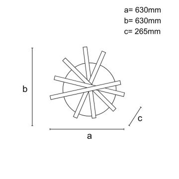 Dimmbare LED-Aufbauleuchte LED/75W/230V 3000-6500K + Fernbedienung