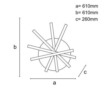 Dimmbare LED-Aufbauleuchte LED/75W/230V 3000-6500K + Fernbedienung