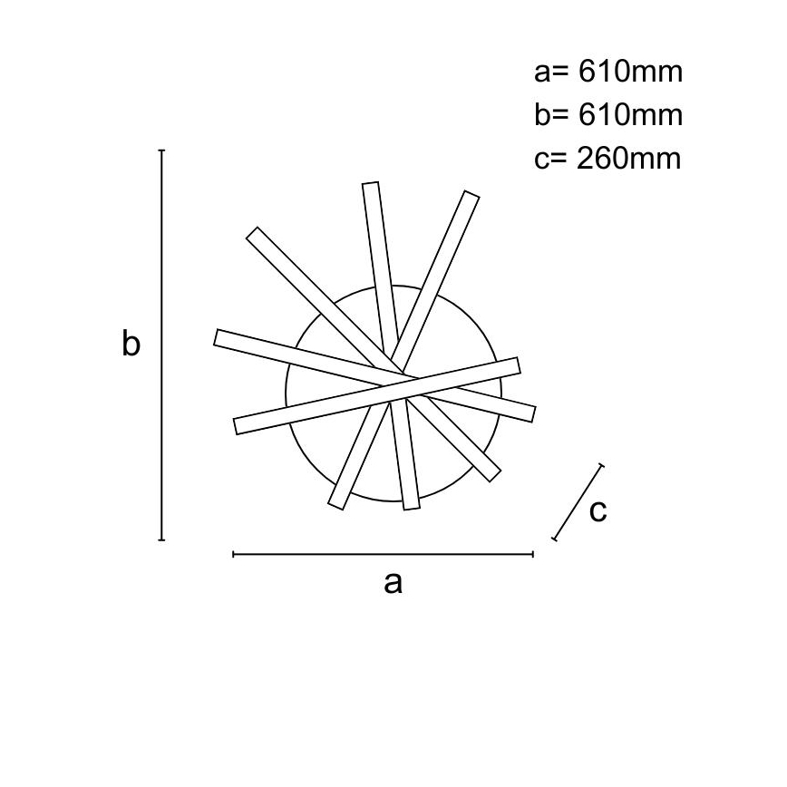 Dimmbare LED-Aufbauleuchte LED/75W/230V 3000-6500K + Fernbedienung