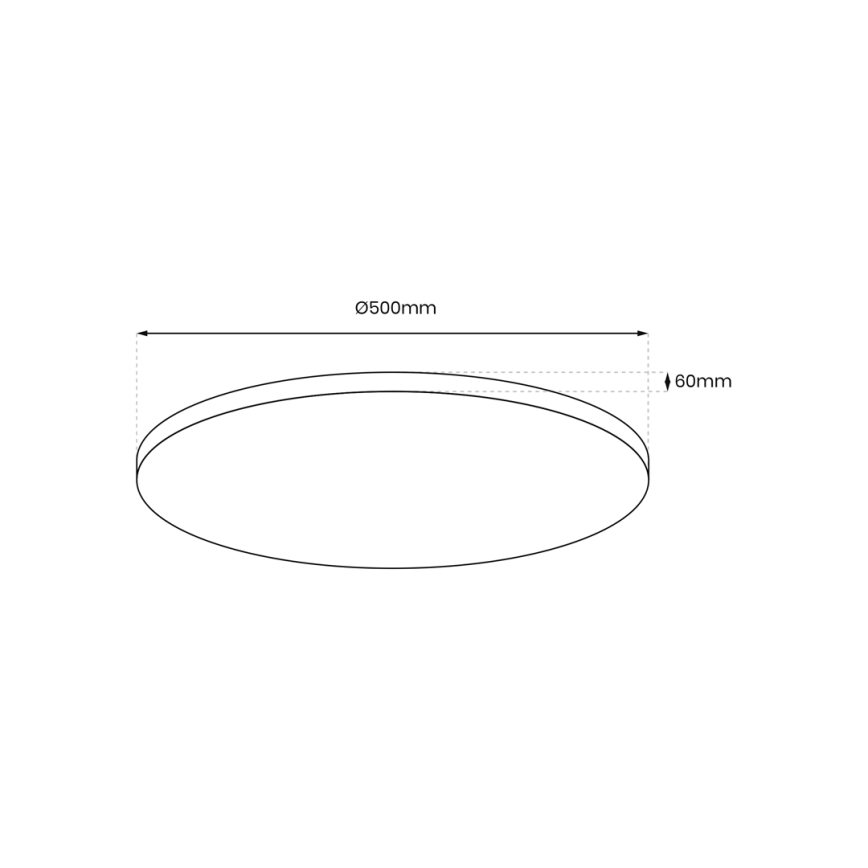 Dimmbare LED-Deckenleuchte LAYLA LED/50W/230V 3000/4000/6000K golden + Fernbedienung