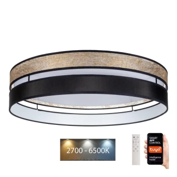 Dimmbare LED-Deckenleuchte LIMA LED/36W/230V 2700-6500K Wi-Fi Tuya + Fernbedienung golden/schwarz