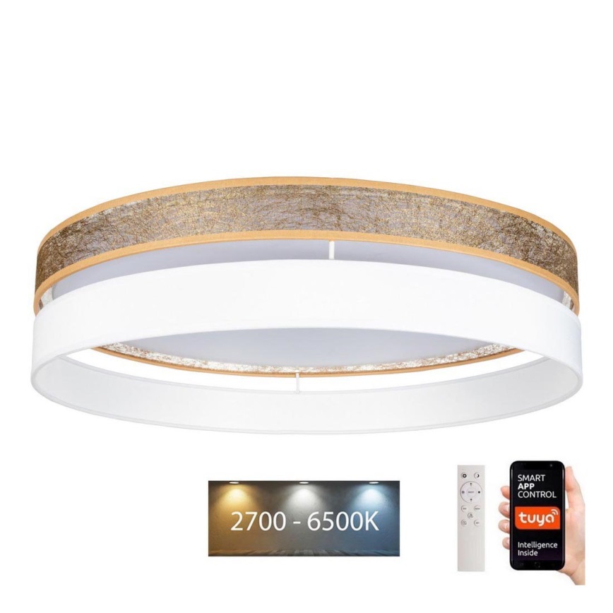 Dimmbare LED-Deckenleuchte LIMA LED/36W/230V 2700-6500K Wi-Fi Tuya + Fernbedienung weiß/golden