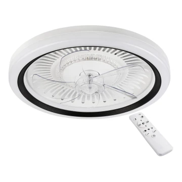 Dimmbare LED-Deckenleuchte mit Ventilator GEMMA LED/37W/230V weiß + Fernbedienung