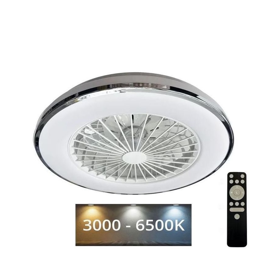Dimmbare LED-Deckenleuchte mit Ventilator OPAL LED/48W/230V 3000-6500K + Fernbedienung