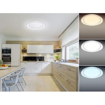 Dimmbare LED-Deckenleuchte OPAL LED/24W/230V + Fernbedienung