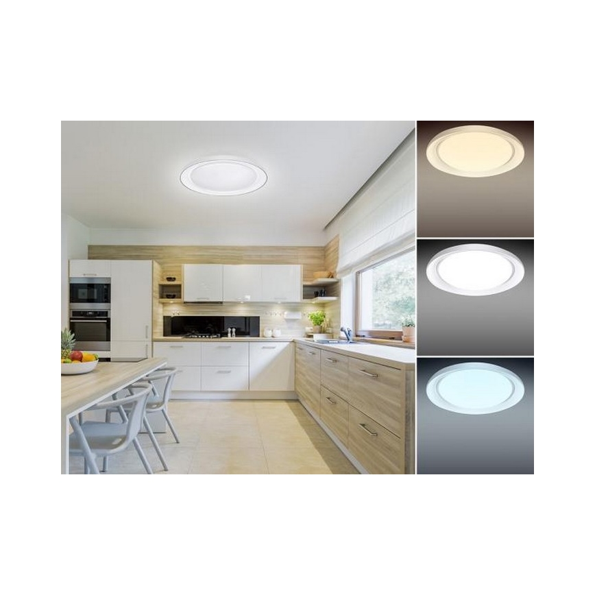 Dimmbare LED-Deckenleuchte OPAL LED/24W/230V + Fernbedienung