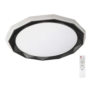Dimmbare LED-Deckenleuchte OSCAR LED/45W/230V 3000-6000K schwarz + Fernbedienung