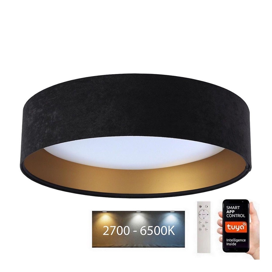 Dimmbare LED-Deckenleuchte SMART GALAXY LED/36W/230V d. 55 cm 2700-6500K Wi-Fi Tuya schwarz/golden + Fernbedienung