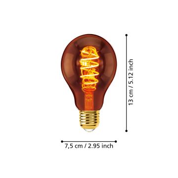 Dimmbare LED-Glühbirne A75 E27/4W/230V 2000K – Eglo 110089