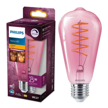 Dimmbare LED-Glühbirne DECO Philips ST64 E27/4,5W/230V 1800K
