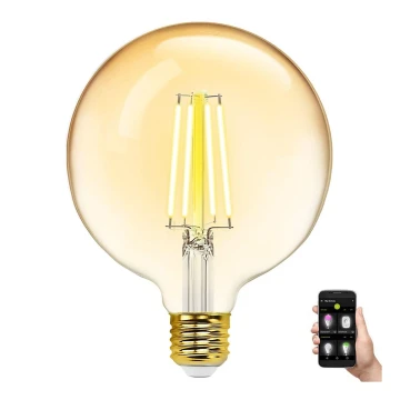 Dimmbare LED-Glühbirne FILAMENT G125 E27/6W/230V 2700-6500K Wi-Fi - Aigostar