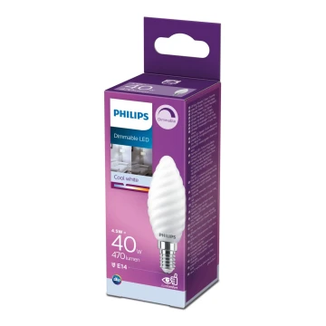 Dimmbare LED-Glühbirne Philips E14/4,5W/230V 4000K