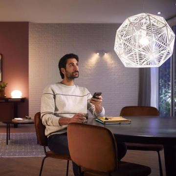 Dimmbare LED-Glühbirne Philips Hue Weiß und Farbe Ambiance A67 E27/13,5W/230V 2000-6500K