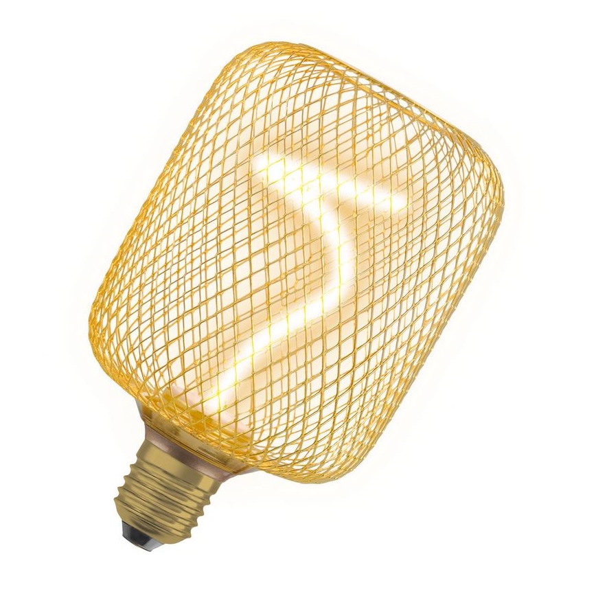 Dimmbare LED-Glühlampe DECOR FILAMENT E27/3,5W/230V 1800K golden - Osram