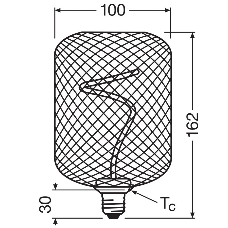 Dimmbare LED-Glühlampe DECOR FILAMENT E27/3,5W/230V 1800K golden - Osram