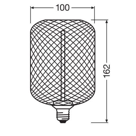 Dimmbare LED-Glühlampe DECOR FILAMENT E27/3,5W/230V 1800K schwarz - Osram