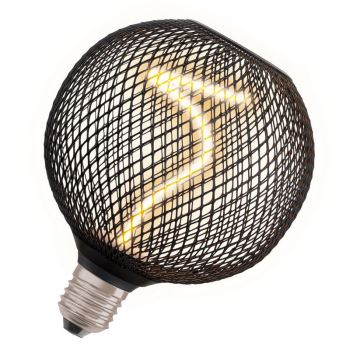 Dimmbare LED-Glühlampe DECOR FILAMENT G125 E27/3,5W/230V 1800K schwarz - Osram