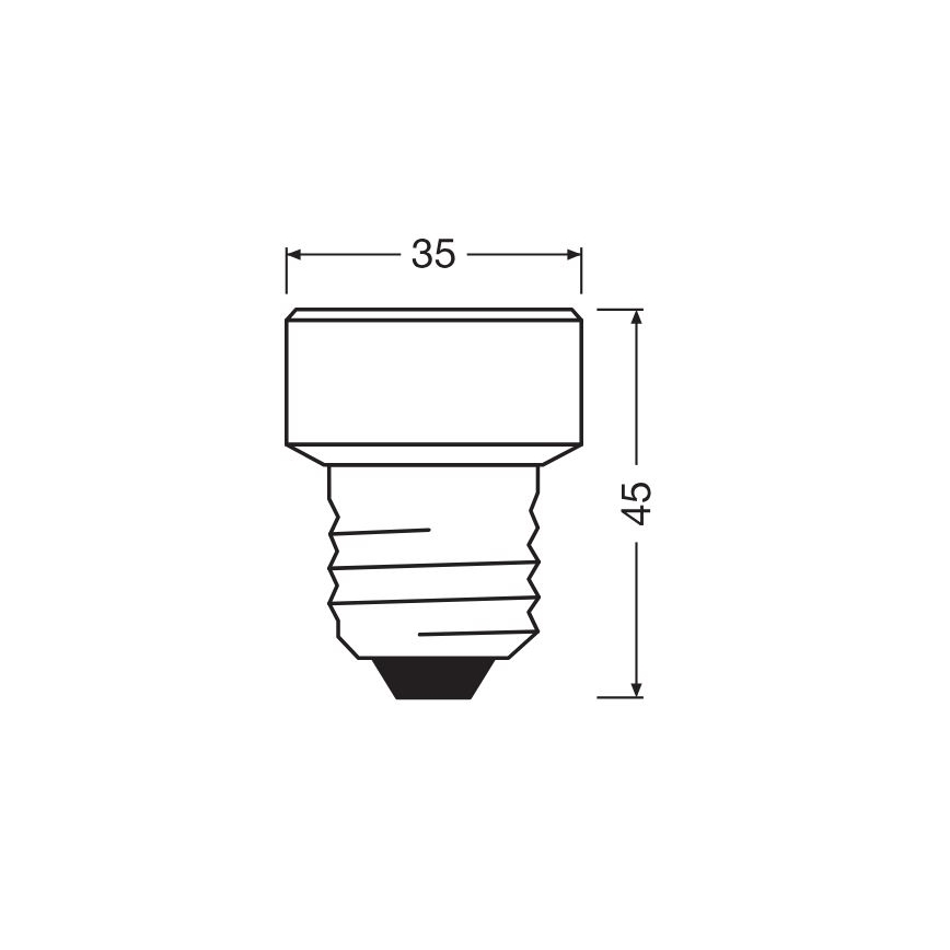 Dimmbare LED-Glühlampe E27/3,5W/230V 2700K - Osram