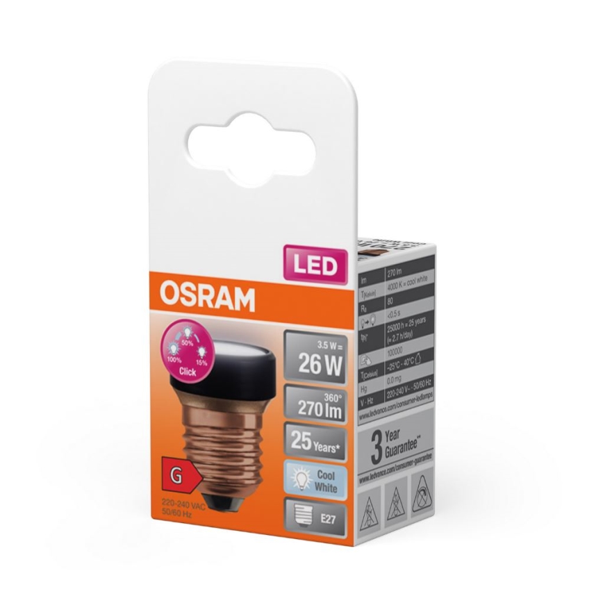 Dimmbare LED-Glühlampe E27/3,5W/230V 4000K - Osram