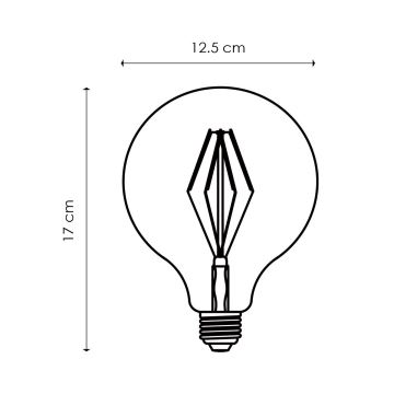 Dimmbare LED-Glühlampe VINTAGE EDISON G125 E27/4W/230V 2700K