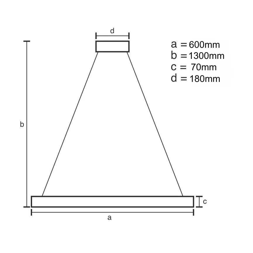 Dimmbarer LED-Kristallkronleuchter an Schnur LED/40W/230V 3000-6500K golden + Fernbedienung