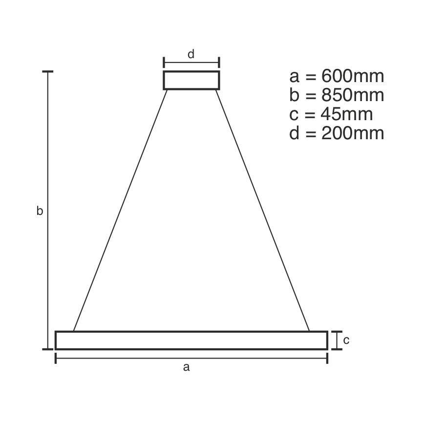 Dimmbare LED-Hängeleuchte an Schnur LED/70W/230V 3000-6500K + Fernbedienung