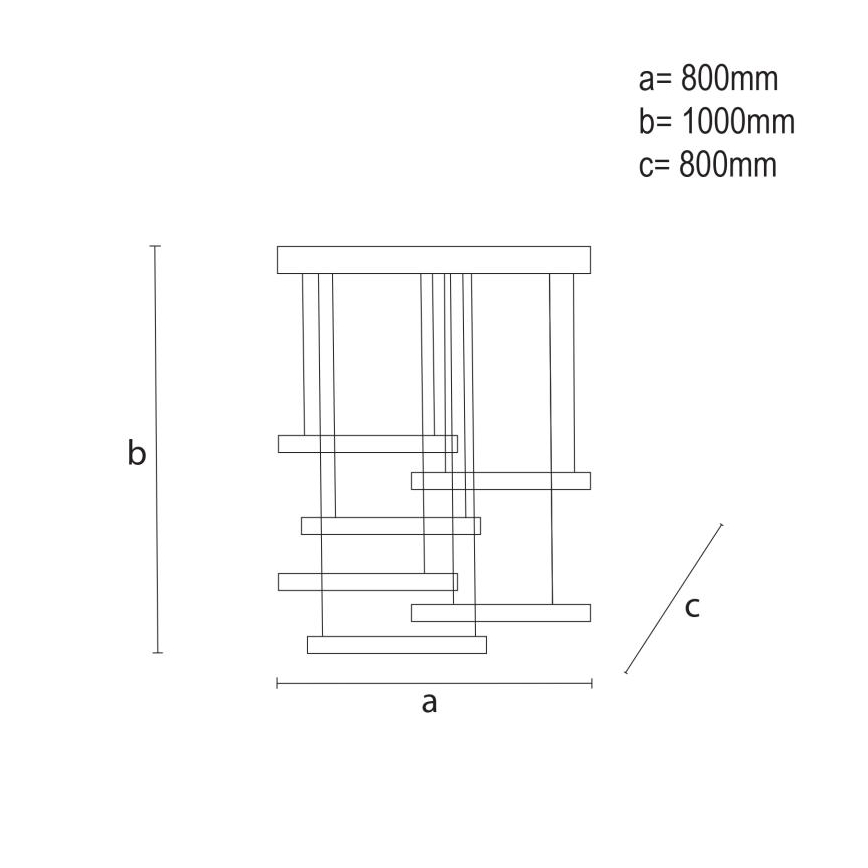 Dimmbare LED-Hängeleuchte LED/100W/230V 3000-6500K + Fernbedienung