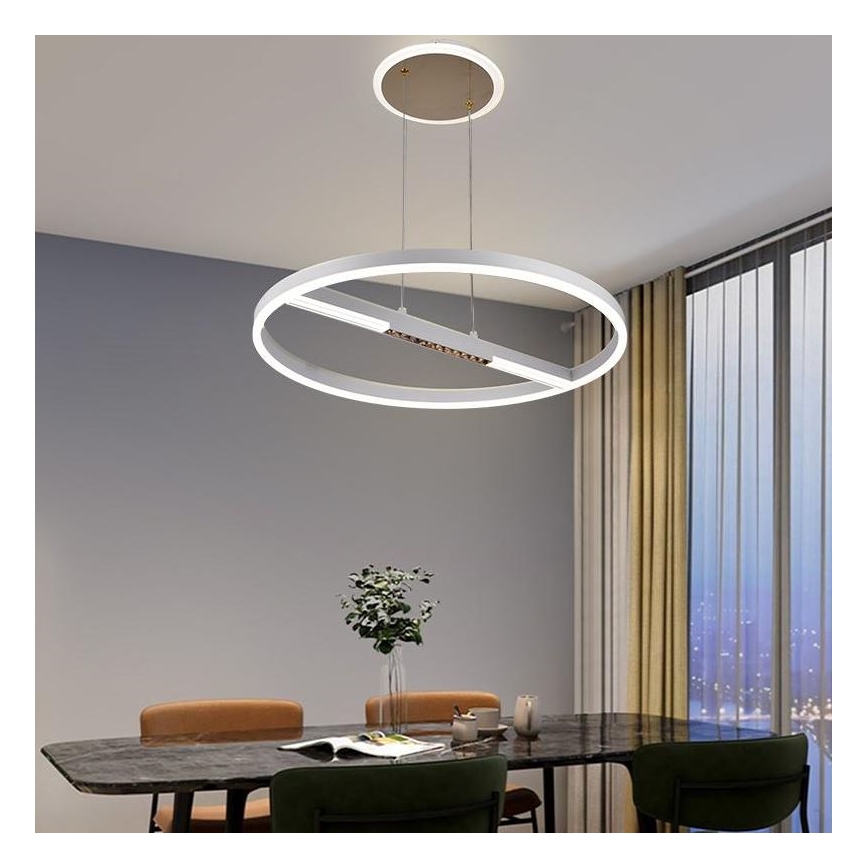 Dimmbare LED-Hängeleuchte LED/75W/230V 3000-6500K + Fernbedienung