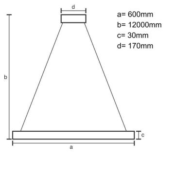 Dimmbare LED-Hängeleuchte LED/75W/230V 3000-6500K + Fernbedienung