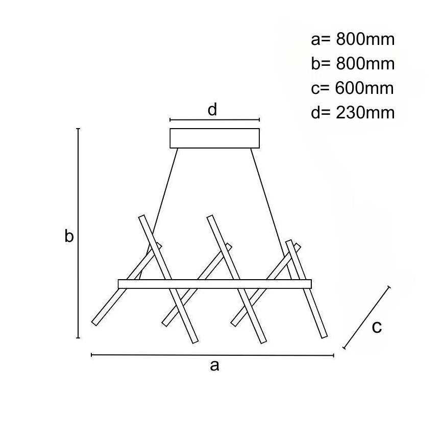 Dimmbare LED-Hängeleuchte LED/90W/230V 3000-6500K + Fernbedienung