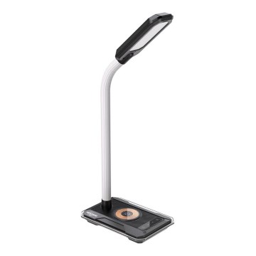 Dimmbare LED-RGBW-Tischleuchte mit Qi-Aufladung 30W/230V 3000K/4000K/5000K schwarz