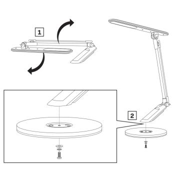 Dimmbare LED-Tischlampe mit Touch-Funktion OPTIMUM LED/7W/230V USB 3000/4000/6000K silbern