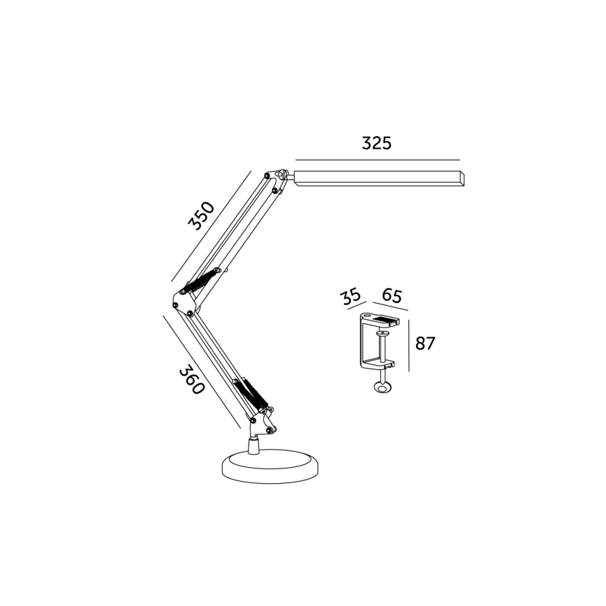 Dimmbare LED-Tischleuchte 2-in-1 TENUIX LED/14W/5V 3000-6000K