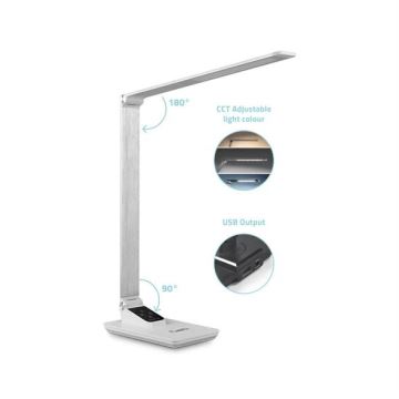 Dimmbare LED-Tischleuchte mit USB LED/7W/230V 3000K/4000K/5500K weiß