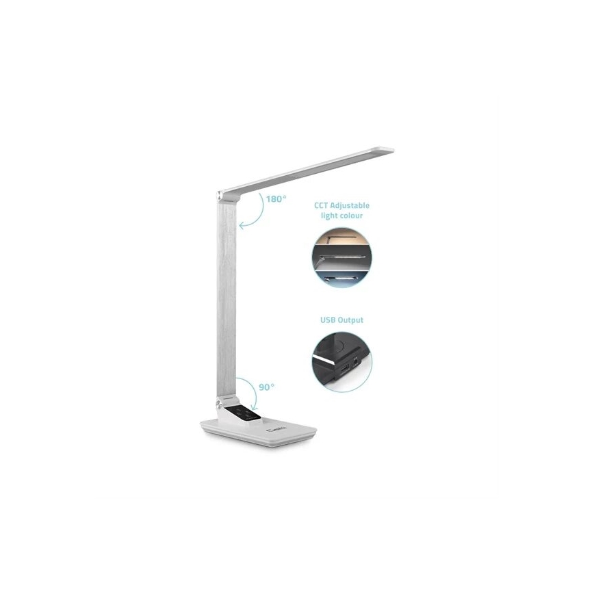 Dimmbare LED-Tischleuchte mit USB LED/7W/230V 3000K/4000K/5500K weiß