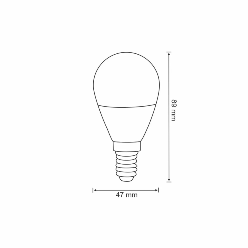 Dimmbare RGB-LED-Glühlampe G45 E14/5,5W/230V 3000-6500K Wi-fi Tuya