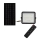 Dimmbarer LED-Solarreflektor für den Außenbereich LED/10W/3,2V IP65 4000K schwarz + Fernbedienung