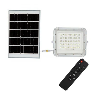 Dimmbarer LED-Solarreflektor für den Außenbereich LED/10W/3,2V IP65 4000K weiß + Fernbedienung