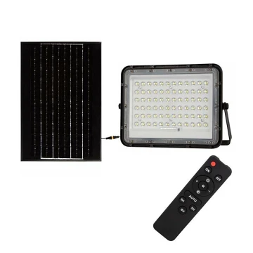Dimmbarer LED-Solarstrahler für den Außenbereich LED/15W/3,2V IP65 6400K schwarz + Fernbedienung