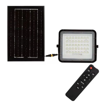Dimmbarer LED-Solarstrahler für den Außenbereich LED/6W/3,2V IP65 4000K schwarz + Fernbedienung