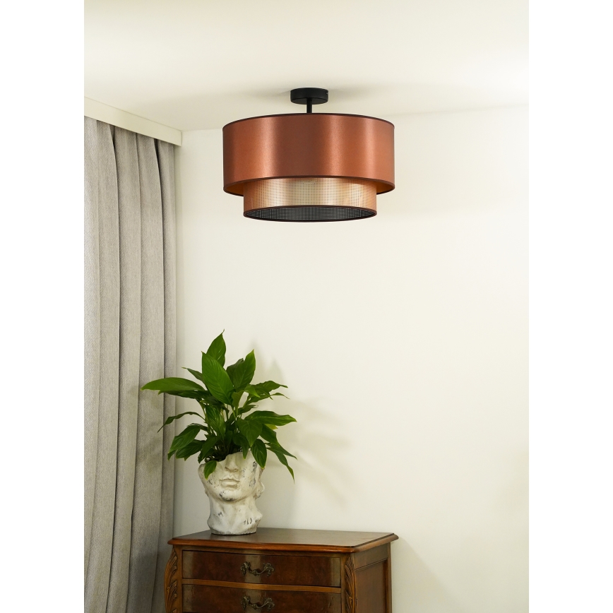 Duolla - Aufbauleuchte COPPER SHINY 1xE27/15W/230V kupfern